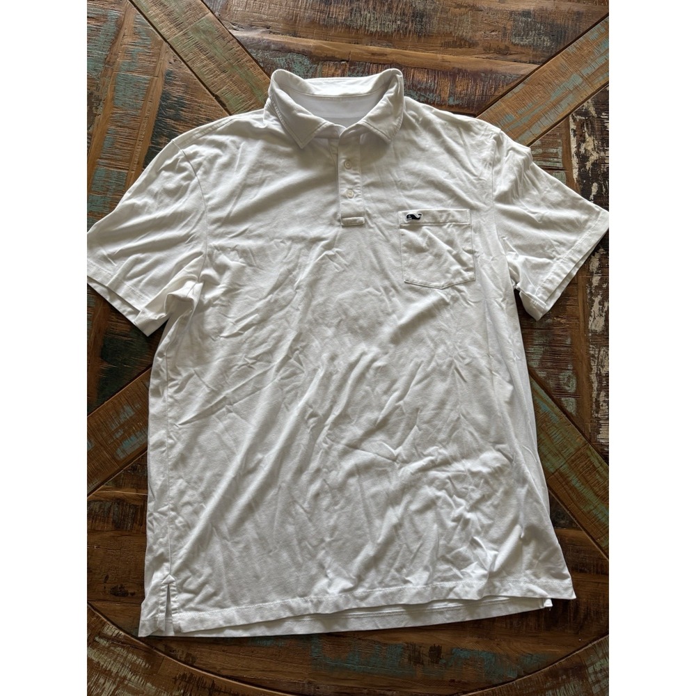 Men's Vineyard Vines‎ Edgartown Polo White Size Large Tall